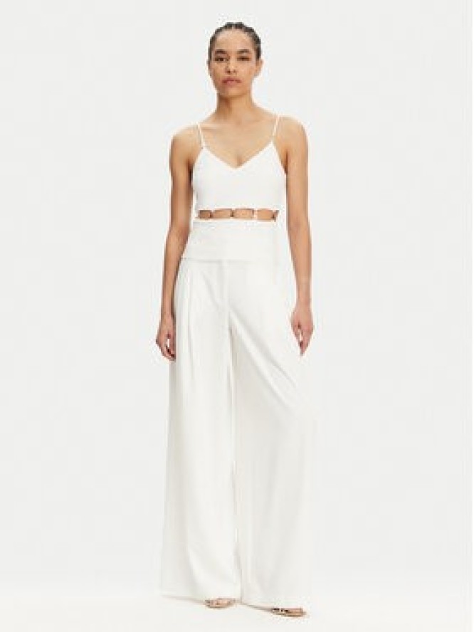 Patrizia Pepe Top 2C1635 A411 Biały Regular Fit