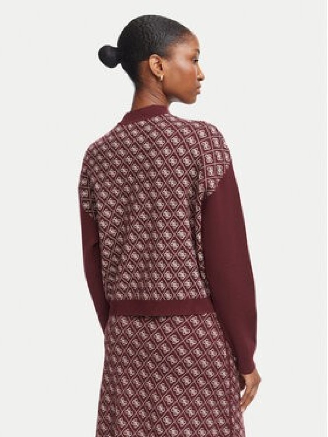 Guess Sweter W5BR23 Z3JD2 Bordowy Regular Fit