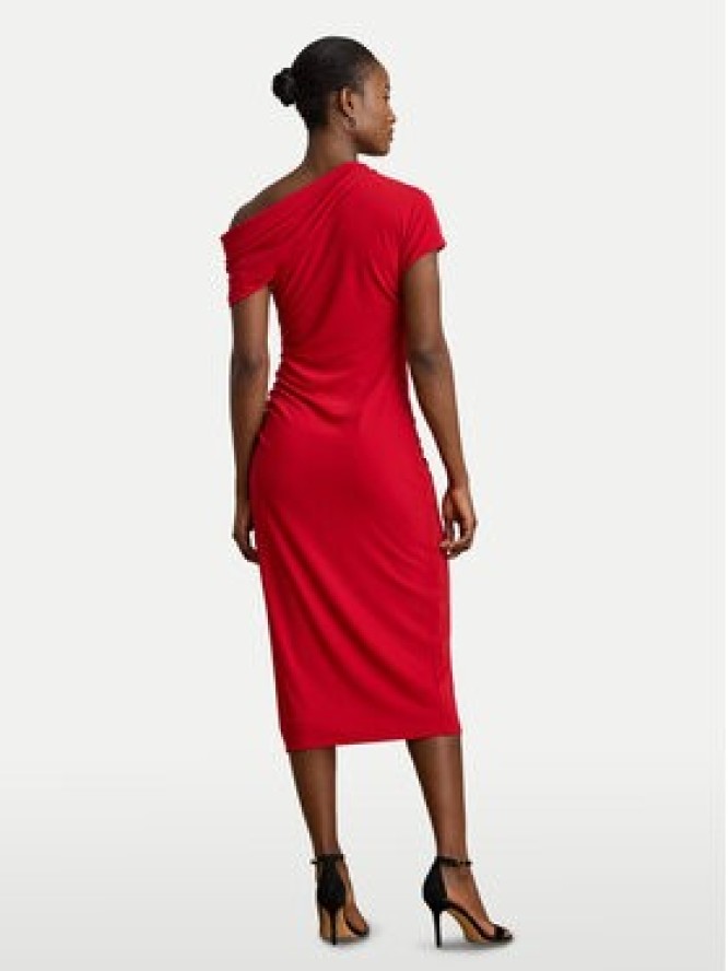 LAUREN RALPH LAUREN Sukienka koktajlowa 200980223001 Czerwony Slim Fit