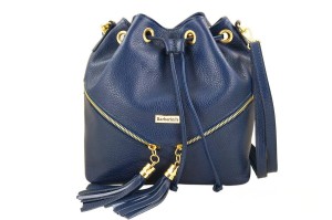 Worek skórzany boho BARBERINI'S 977-41 granatowy