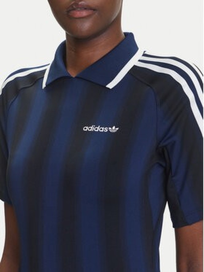 adidas Sukienka codzienna Football Inspired Graphic JW5143 Granatowy Regular Fit