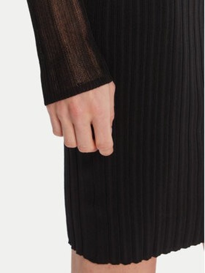 HUGO Sukienka dzianinowa Siclaminy 50542664 Czarny Slim Fit