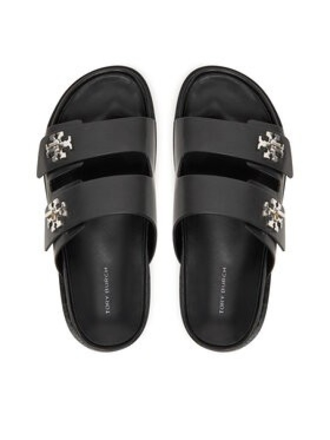 Tory Burch Klapki T Lock Sport Slide 175640 Czarny