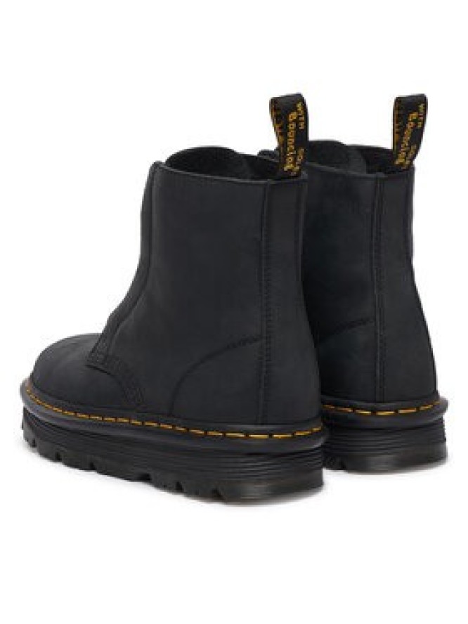 Dr. Martens Botki Zebzag Laceless Black Wyoming DM42653001 Czarny