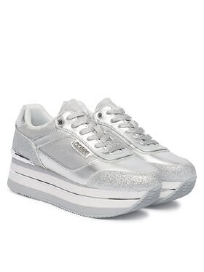 Guess Sneakersy FLJHN3 LEL12 Srebrny