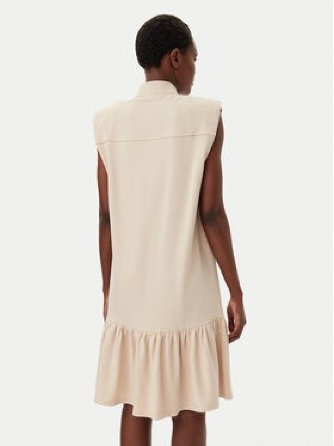 Liu Jo Sport Sukienka koszulowa TA5191 J5942 Beżowy Regular Fit