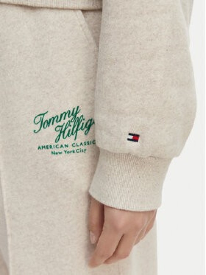 Tommy Hilfiger Bluza Terry WW0WW47845 Kremowy Relaxed Fit