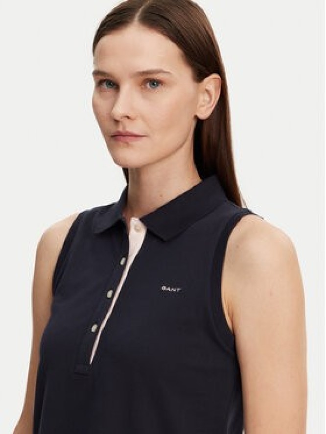 Gant Polo 4200560 Granatowy Regular Fit