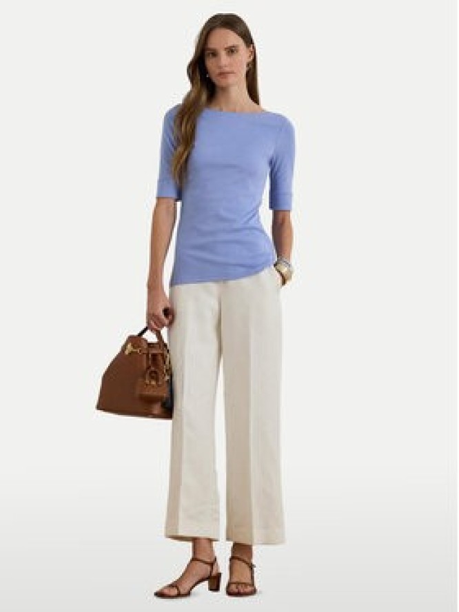 LAUREN RALPH LAUREN Bluzka 200654963199 Błękitny Slim Fit