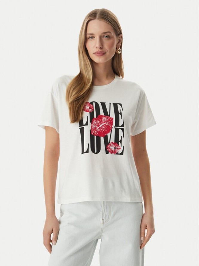 Morgan T-Shirt 261-DOVE Biały Regular Fit