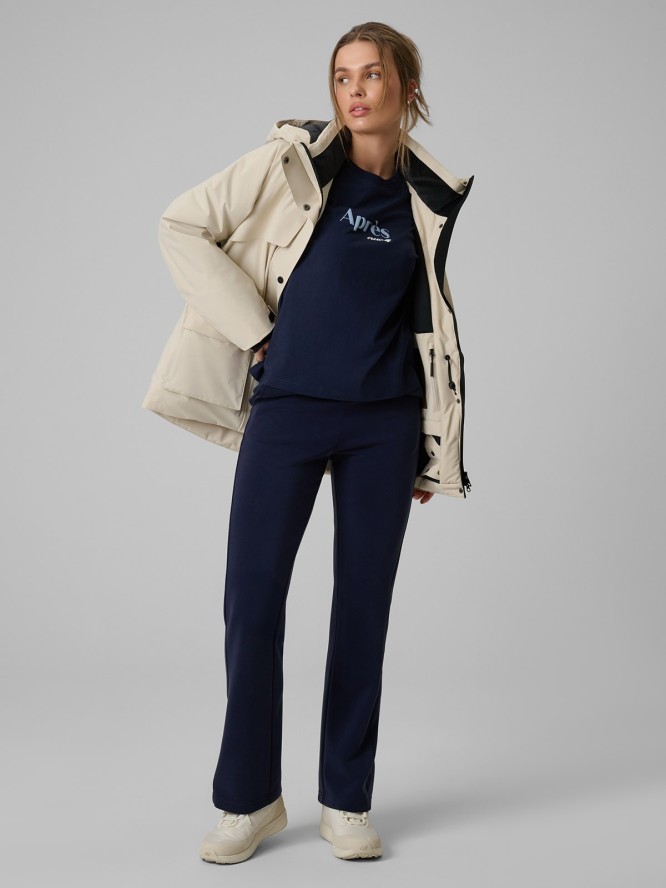 4F Spodnie dresowe z modalem damskie - granatowe M