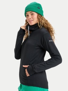 Roxy Bluza techniczna Vertere Full Zip ERJFT04974 Czarny Regular Fit