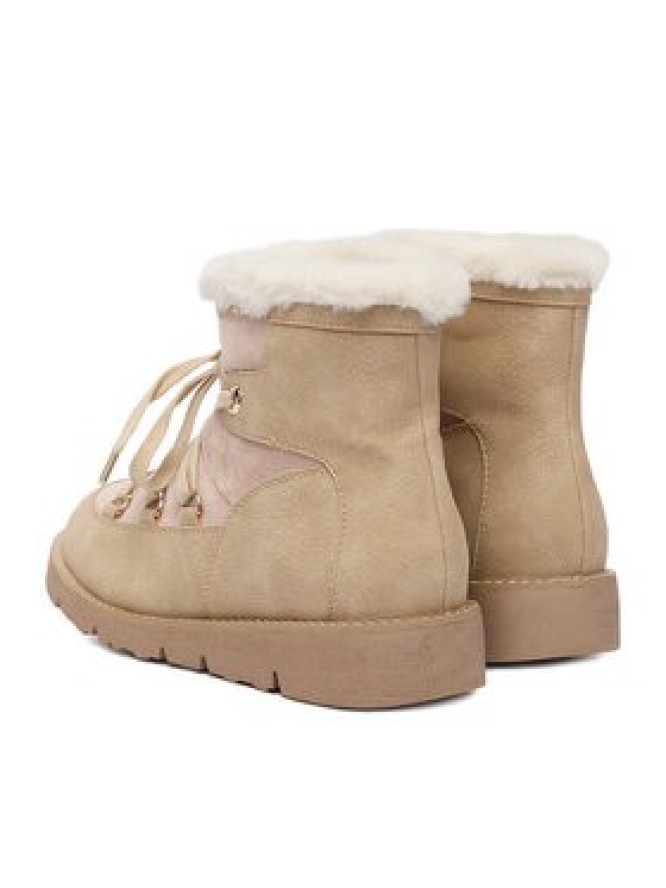 DeeZee Śniegowce 17125-1-BEIGE PU Beżowy