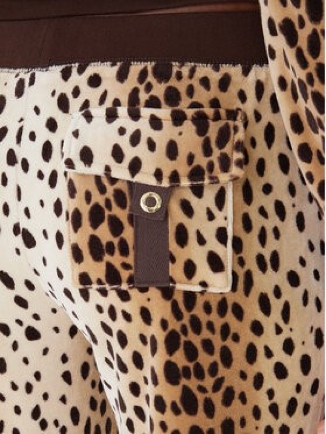 Juicy Couture Spodnie dresowe JCGBJ225013A Beżowy Regular Fit