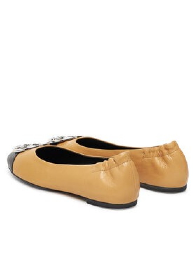 Tory Burch Baleriny Claire Cap-Toe Ballet 156309 Beżowy