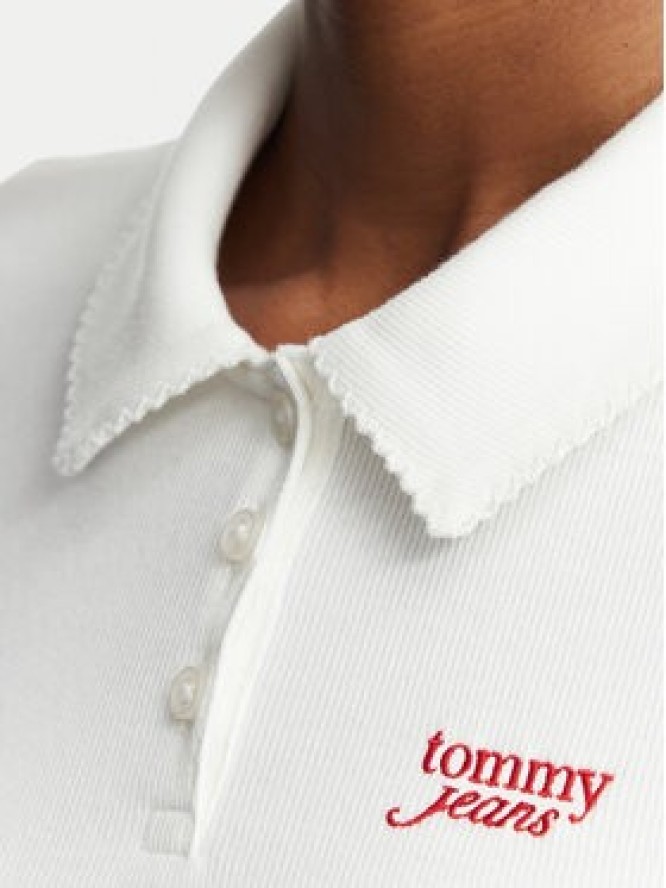 Tommy Jeans Polo DW0DW23140 Biały Regular Fit