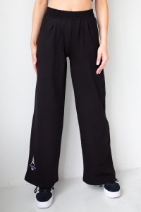 Spodnie dresowe damskie szerokie 2skin I love pilates black
