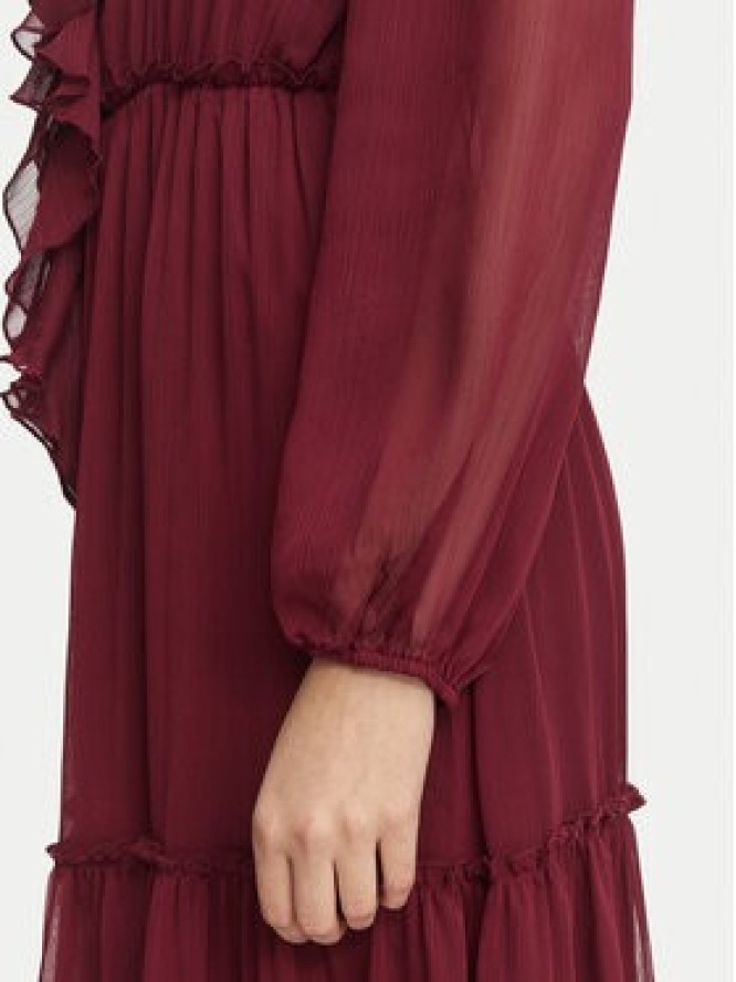 Morgan Sukienka codzienna 261-ROMANCE Bordowy Regular Fit