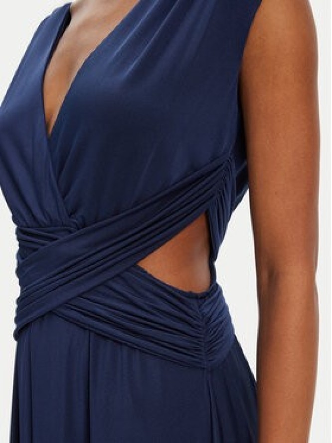 ACCESS FASHION Sukienka wieczorowa 53-3389-391 Niebieski Slim Fit