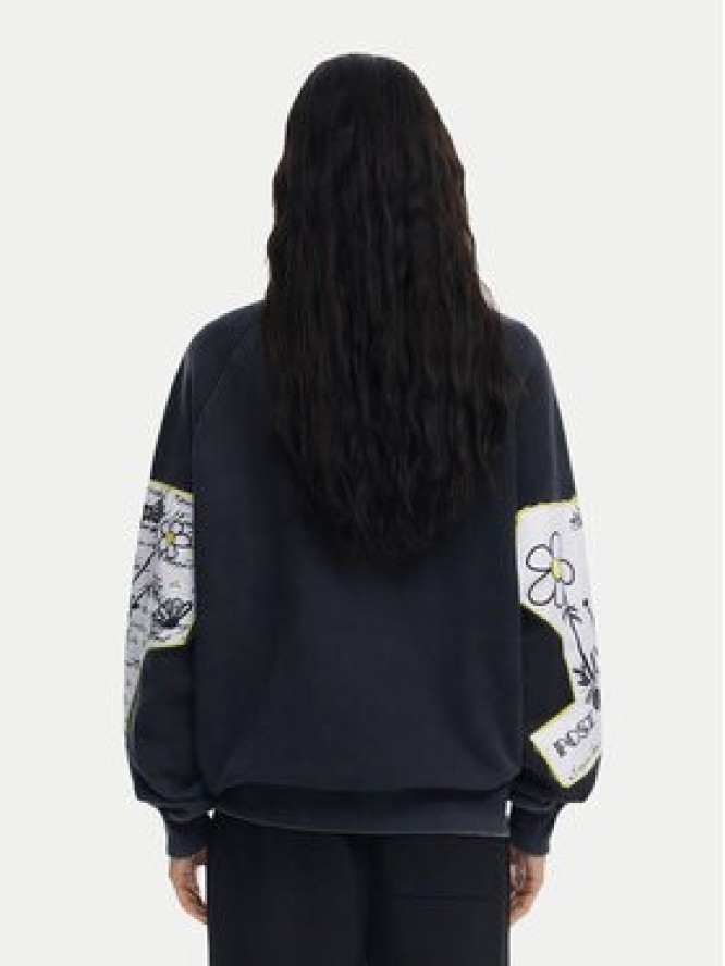 Desigual Bluza Minnie 25SWSK25 Czarny Regular Fit