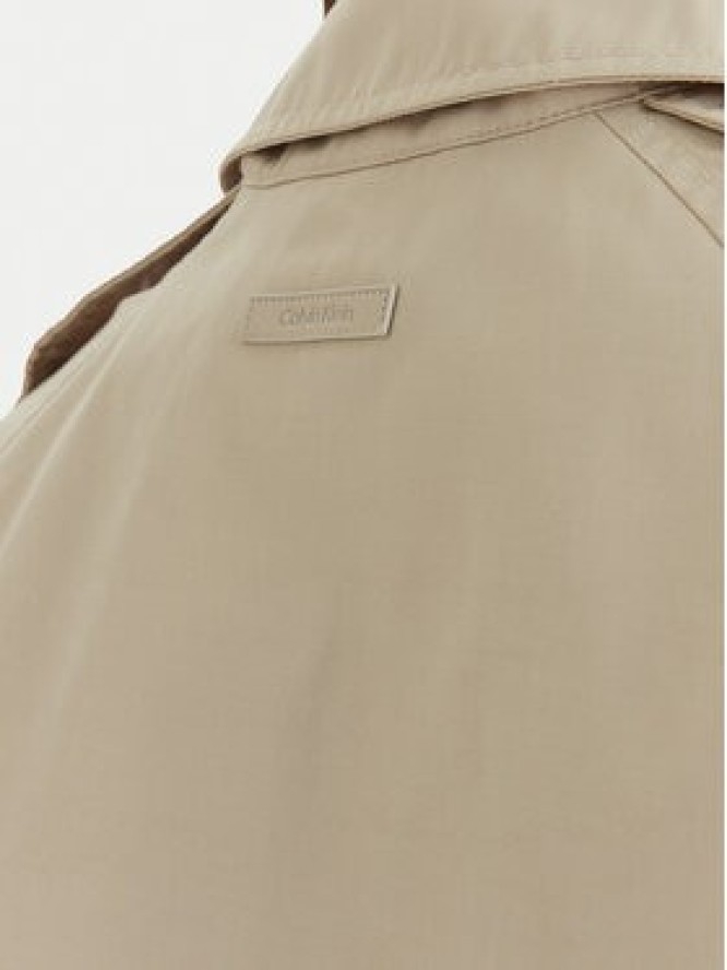 Calvin Klein Trencz LV044B540G Beżowy Regular Fit