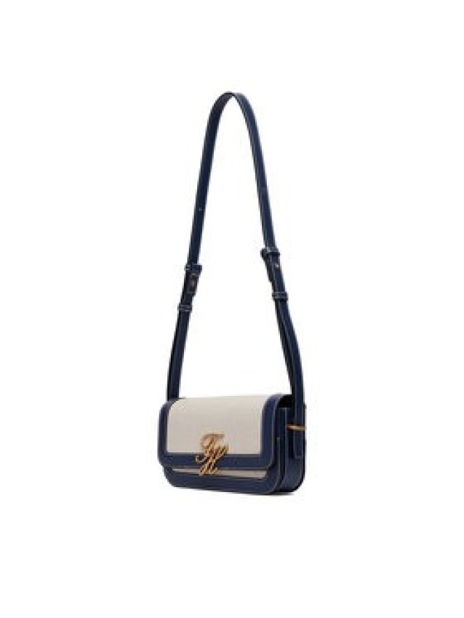 Tommy Hilfiger Torebka Th Script Flap Crossover Canvas AW0AW18737 Kremowy