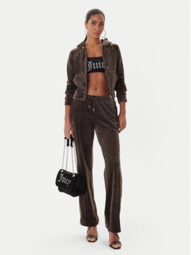 Juicy Couture Bluza Madison JCWAS225306 Brązowy Slim Fit