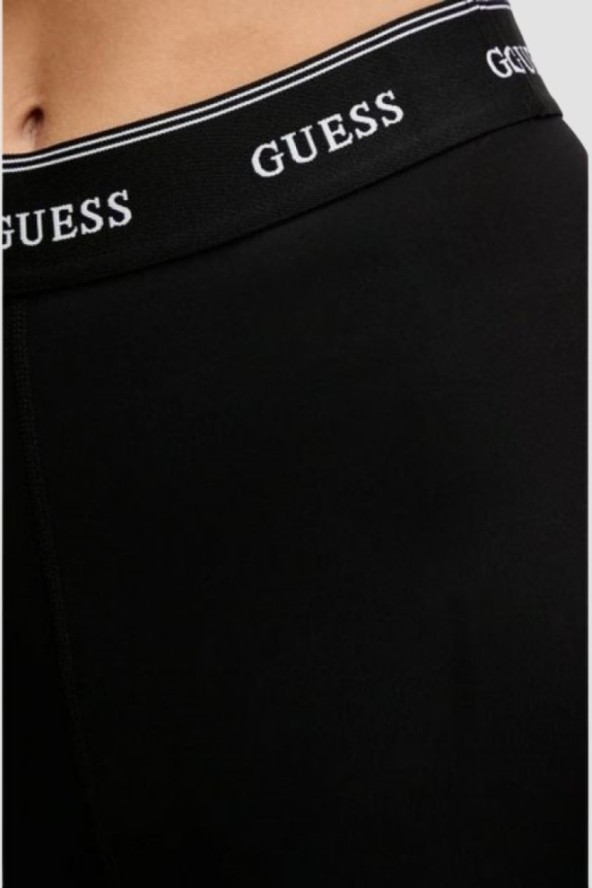 GUESS Czarne damskie legginsy Alba, Rozmiar L