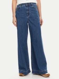 Weekend Max Mara Jeansy Vega 2525186061 Granatowy Wide Leg
