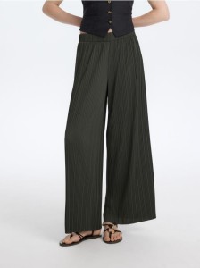 Plisowane spodnie - ciemnoszary