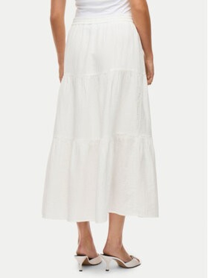Vila Spódnica maxi Lania 14105428 Biały Regular Fit