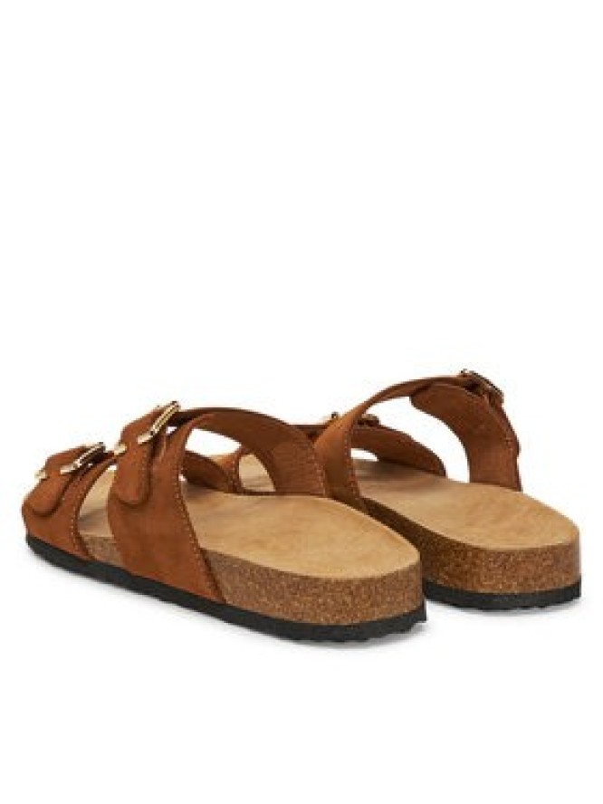 ONLY Shoes Klapki Onlmaxi-13 Pu Strap Buckle 15331392 Brązowy