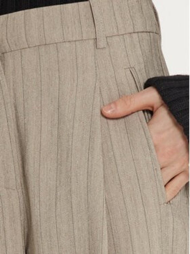 Vero Moda Spodnie materiałowe Meli 10319631 Beżowy Straight Fit