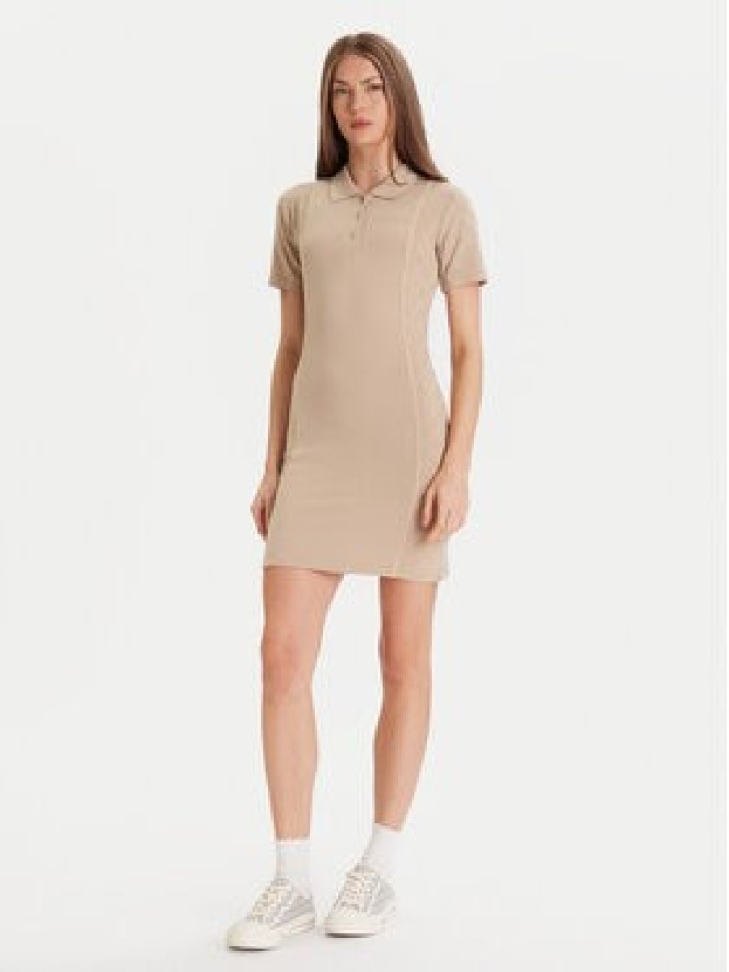 Guess Sukienka dzianinowa V5YK00 KCX12 Beżowy Regular Fit