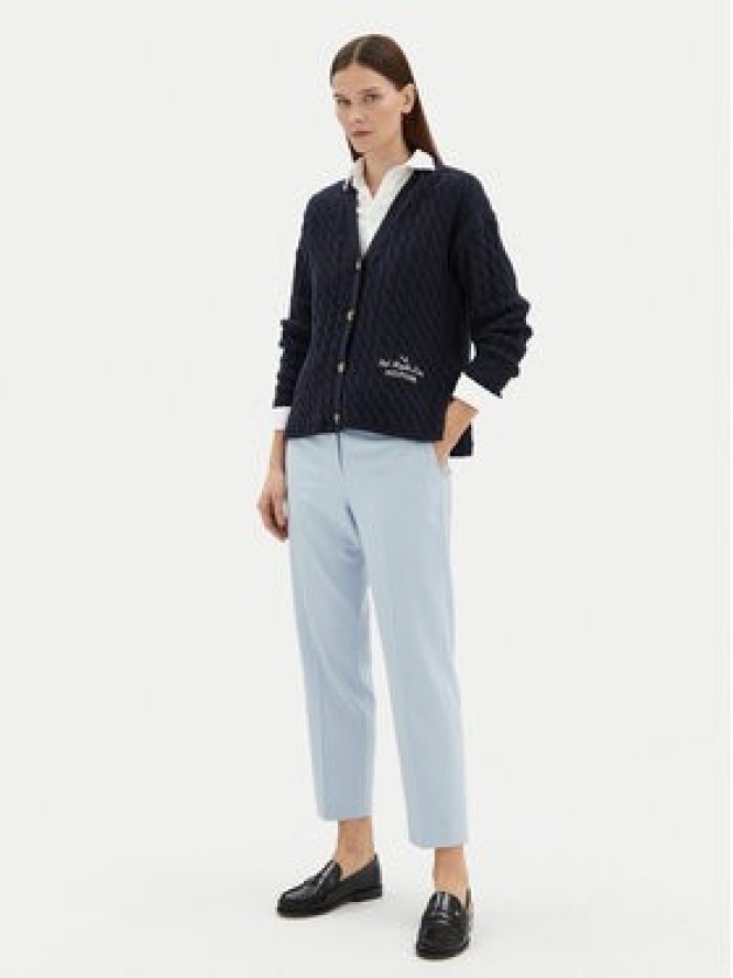 Tommy Hilfiger Spodnie materiałowe Core WW0WW39723 Błękitny Straight Fit