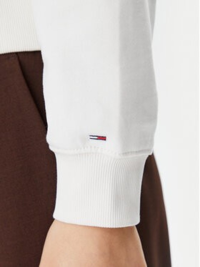 Tommy Jeans Bluza Script DW0DW20306 Beżowy Relaxed Fit