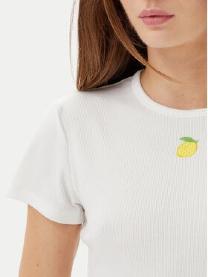 ONLY T-Shirt Daniella 15350554 Biały Slim Fit