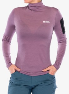 Longsleeve damski Mons Royale Diversion Merino Mock Neck Long Sleeve