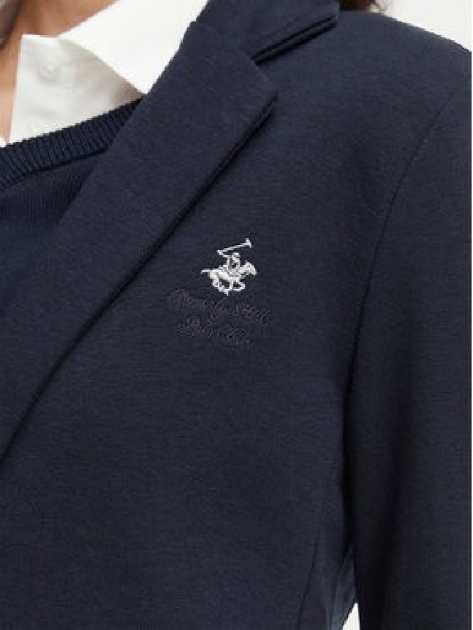 Beverly Hills Polo Club Marynarka P-SS26W-F6547 Granatowy Regular Fit