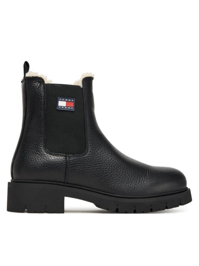 Tommy Jeans Sztyblety Tjw Chelsea Boot Wl EN0EN02826 Czarny