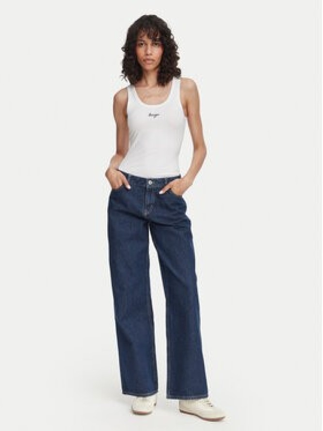 HUGO Top Damatank 50572293 Biały Extra Slim Fit