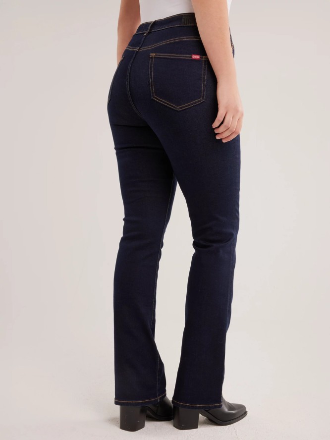 Jeansy damskie granatowe Adela Bootcut 505