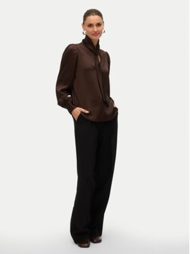 Vero Moda Bluzka Nini 10336252 Brązowy Standard Fit