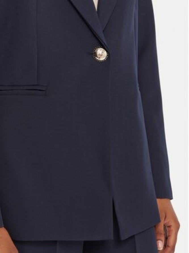 Maryley Marynarka 25IB187/M06/43BL Granatowy Regular Fit