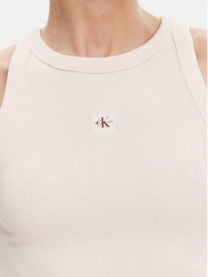 Calvin Klein Jeans Top J20J225302 Różowy Slim Fit