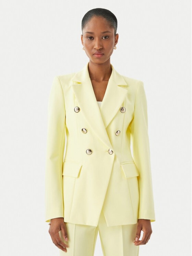 Maryley Marynarka 26EB139/43LE Żółty jasny Regular Fit