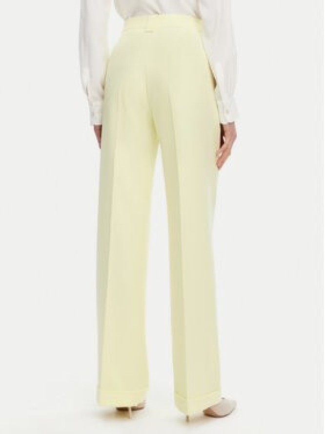 Maryley Spodnie materiałowe 25EB537/M26/43LL Żółty Regular Fit