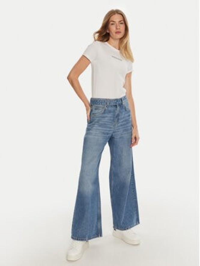 Guess Jeans T-Shirt W4YI01 J1314 Biały Slim Fit