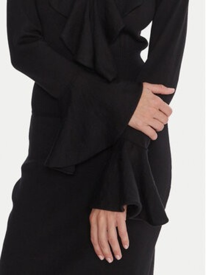 Luisa Spagnoli Sukienka dzianinowa Malimba 100110 Czarny Slim Fit