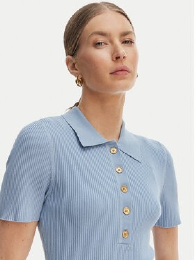 MICHAEL Michael Kors Sukienka dzianinowa MT5834F33D Błękitny Regular Fit